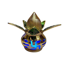 Gold Plated Eco Friendly LED Kalash for Pooja Mandir, Ganesh Ganesha (1 pc / Multicolor LED) - dailyneed.life