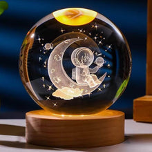 3D Crystal Ball lamps With Base (1 Pc / Mix Design) - dailyneed.life