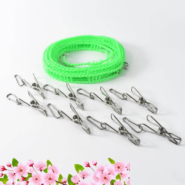 Stainless Steel Clothes pegs with One Rope - dailyneed.life