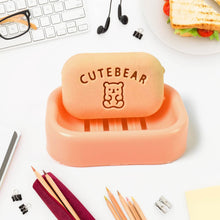 Cute Soap Shaped Erasers With Plastic Case (1 Pc / With Case) - dailyneed.life