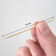 Wood Double Sided Toothpicks with Clear Plastic Storage Box - dailyneed.life