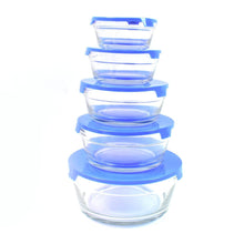Modern Glass Bowl Set Mixing / Storage Bowls with Lids (5 Pcs Set) - dailyneed.life