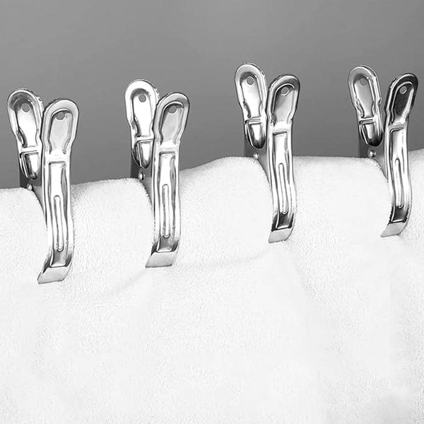 Stainless Steel Clothes pins Beach Towel Clips (10 Pcs Set) - dailyneed.life