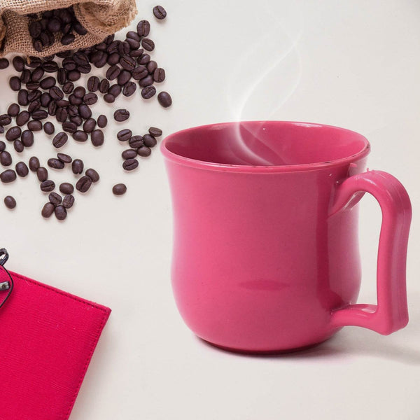 Premium Plastic Coffee / Tea Cups / Mug with Handle (1 Pc / With Color Box / Mix Color) - dailyneed.life