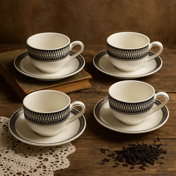 Ceramic Tea / cups and Saucer / Rakabi Set of 12 Pcs - dailyneed.life