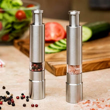 Stainless Steel Thumb Presser Salt and Pepper Grinder (1 Pc) - dailyneed.life
