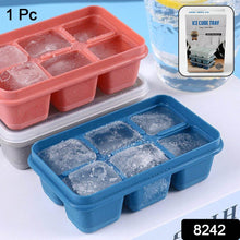 6 Grid Silicone Ice Tray Used In All Kinds Of Places Like Household Kitchens For Making Ice From Water And Various Things And All With Color Box (1 Pc) - dailyneed.life