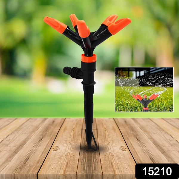 Automatic Garden Sprinkler 360 Degree Rotating Adjustable 5 Arm (1 Pc) - dailyneed.life