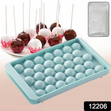 Plastic Round Reusable Ice Cube Ice Ball Mold / Lolli Candy Maker 33 Moulds (16.5×10 Cm / 1 Pc) - dailyneed.life
