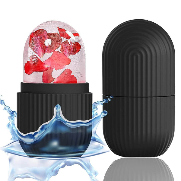 Face Ice Roller Massager for Swelling & Puffiness Reduction (Black) - dailyneed.life