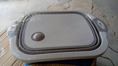 Collapsible Cutting Board with Dish Tub Basket - dailyneed.life