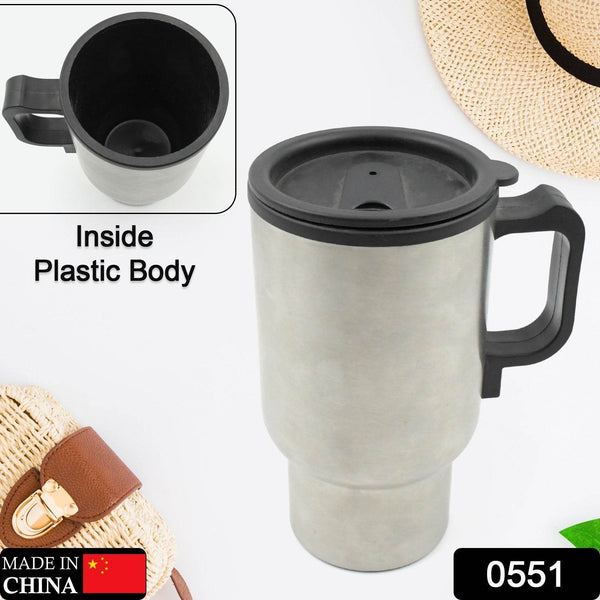 12V Car Charging Electric Kettle Mug (Silver) - dailyneed.life