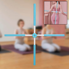 Posture Stretching Stick, Yoga Sticks Humpback Correction Open Shoulder Adjustable for Posture, Pain Relief Rotating Yoga Stick Retractable Dance Studio (1 Pc) - dailyneed.life