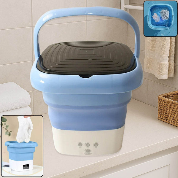 Folding Washing Machine, Mini Portable Washing Machine, Deep Cleaning, Mini Foldable Washing Machine, Suitable For Socks, Underwear, Baby Clothes & Other (1 Pc) - dailyneed.life
