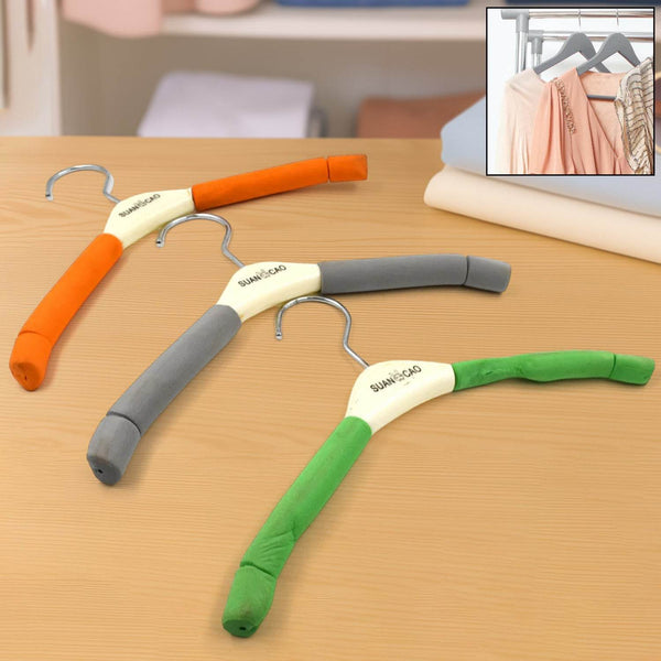 Solid Sponge Hanger Non-Slip Hanger (1 Pc / Mix Color / B Grade) - dailyneed.life