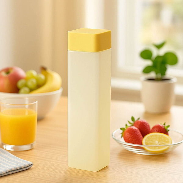 Square Plastic Water Bottle - 1000ml Leakproof BPA-Free Container for Office, Gym & Home (1 pc) - dailyneed.life