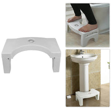Plastic Non-Slip Folding Toilet Squat Stool - White Color - dailyneed.life