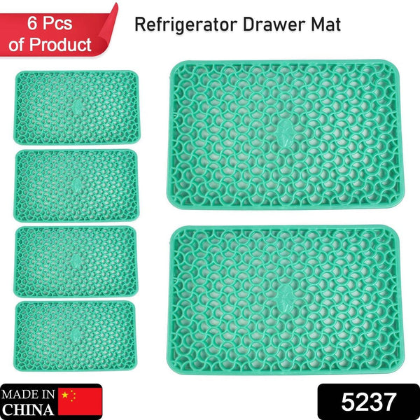 Waterproof PVC Fridge Drawer Mats Set of 6 - dailyneed.life