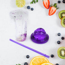 High Quality Plastic Creative Cold Drink Cup / Tumble, Reusable Tea Coffee Tumbler with Lid and Straw, Double Wall Plastic Drinking Sport Bottle, Travel Tumbler (1 Pc / Mix Color) - dailyneed.life
