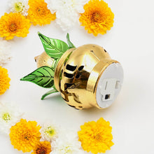 Gold Plated Eco Friendly LED Kalash for Pooja Mandir, Ganesh Ganesha (1 pc / Multicolor LED) - dailyneed.life