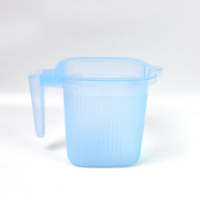 Plastic Square Transparent Bath Water Mug (1 Pc / 1000 ML / Mix Color) - dailyneed.life