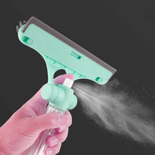 4 in 1 Multifunctional Glass Scraper, Window Glass Wiper with Watering Can, Silicon Cleaning Squeegee with Two Brush Heads, Practical Squeegee for Shower Doors, Windows, Tiles and Car Glass - dailyneed.life