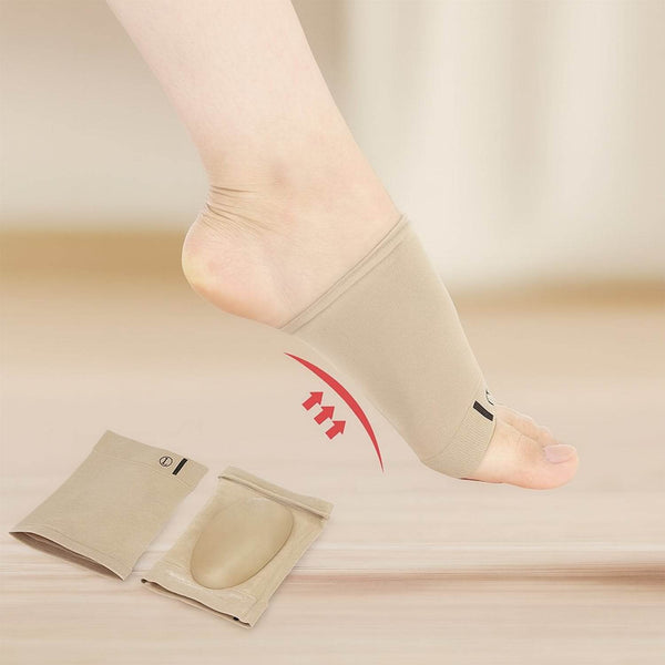 Foot Arch Support for Men & Women | Medial Arch Support for Flat Feet Correction Sleeve with Cushion | Plantar Fasciitis Leg Foot Pain Relief Product | Foot Care for Orthopedic Shoes Slippers, (1 Pair) - dailyneed.life