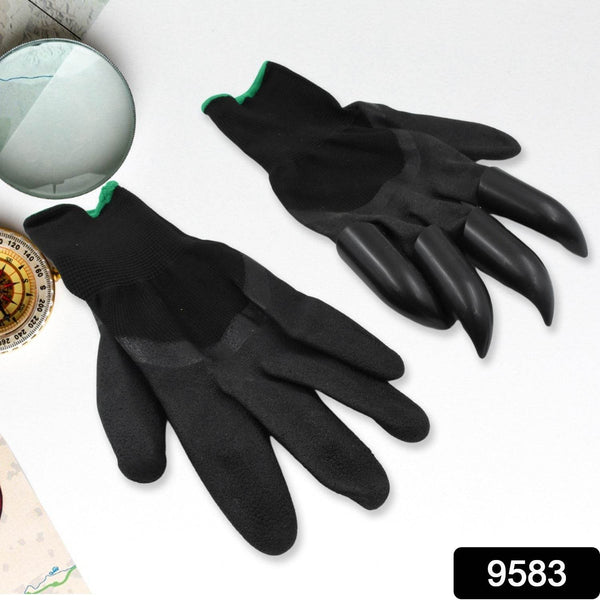 Garden Farming Gloves With Hand Fingertips & Plastic Claws (1 Pair) - dailyneed.life