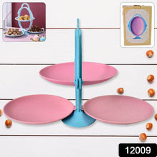 Foldable Fruit Plate Candy Dish | Multi Use Mirror Shape Dried Fruit Tray (1 Set) - dailyneed.life