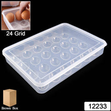 Plastic Egg 24 Grid Storage Container Holder for Refrigerator Egg Tray Holds 24 Eggs (1 Pc) - dailyneed.life