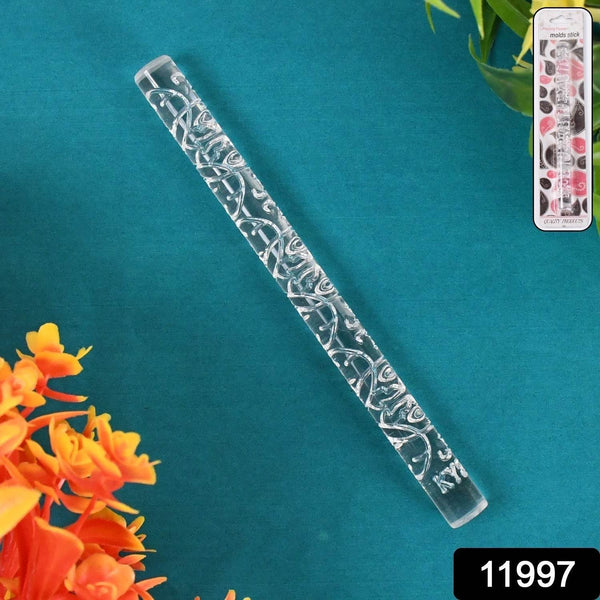 Textured Embossed Acrylic Rolling Pins Fondant Cake Decorating Tools (1 Pc) - dailyneed.life
