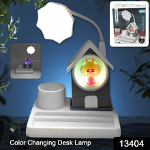 Cute Lovely Cartoon & Home Design With Plastic Base LED Desk Light, Multi Color Changes (1 Pc) - dailyneed.life
