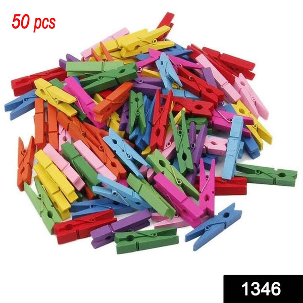 Wooden Clips for Photo Hanging & Home Decoration Pin Clips (Pack of 50) - dailyneed.life