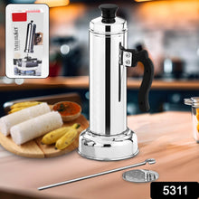 Puttu Maker Set with Steamer Plate & Pressure Cooker Top, Stainless Steel - dailyneed.life