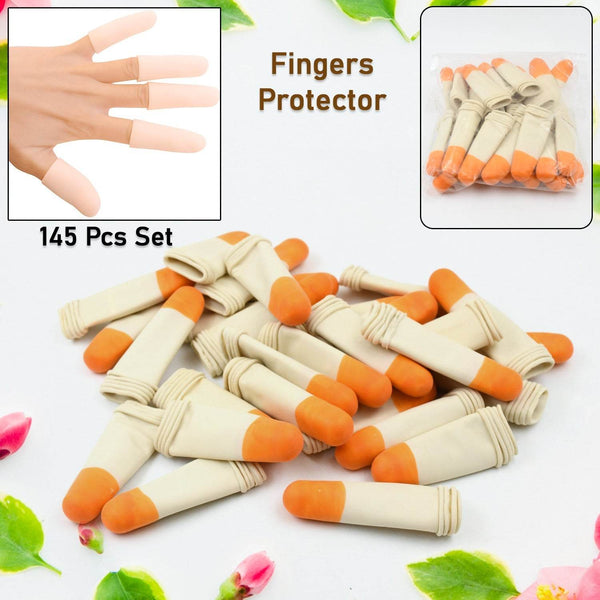 Finger Caps, Silicone Finger Protectors Sleeves (Finger Cots / 145 Pcs Set Approx) - dailyneed.life