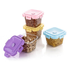 Plastic Food Storage Containers with Lid (4 Pcs Set / 500 ML) - dailyneed.life