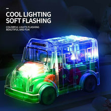 Transparent Musical Mini School Bus Toy for Kids - dailyneed.life