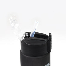 Plastic Black Motivational Water Bottle with Straw (900 ML) - dailyneed.life