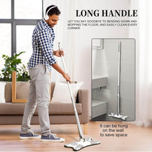 X Shape Mop or Floor Cleaning Hands-Free Squeeze Microfiber Flat Mop System 360° Flexible Head, Wet and Dry mop for Home Kitchen with 1 Super-absorbent Microfiber Pads. - dailyneed.life