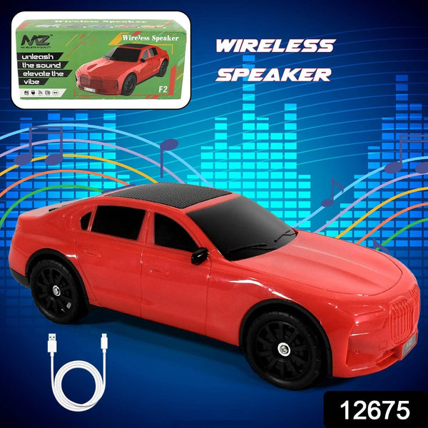 Wireless Bluetooth Speaker Portable Car Shape Music Speaker Support Bluetooth, TF Card, USB, Fm Radio Function Unique Shape Car Speaker - dailyneed.life