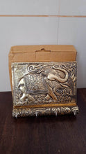 Wooden Key Holder for Home Decor Stylish Metal Gold Antique Elephant Design (1 Pc) - dailyneed.life