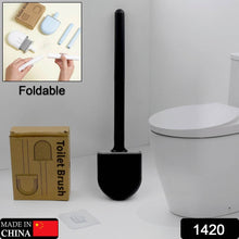 Silicone Toilet Brush with Holder Stand for Bathroom Cleaning - dailyneed.life