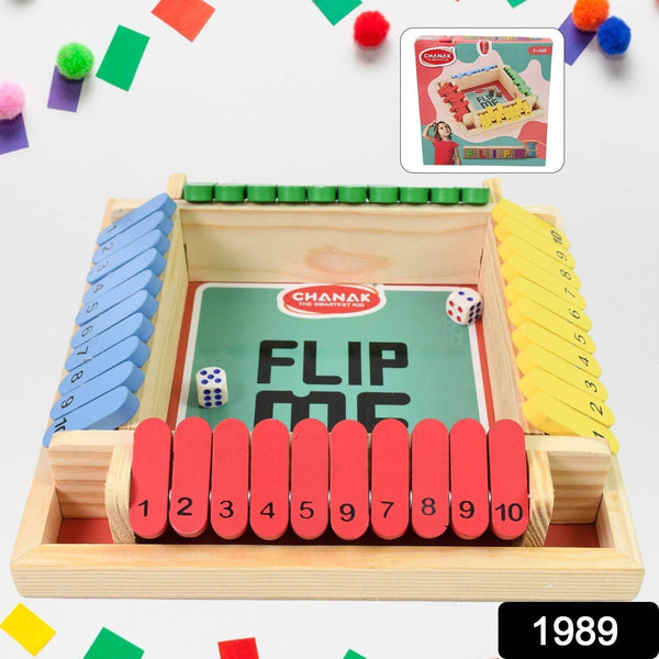 Shut The Box Dice Game, Classic Flip Me Multiplayer Game (1 Set) - dailyneed.life