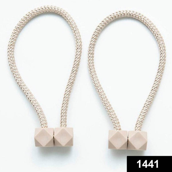 Home Magnetic Curtain Tiebacks, Straps, Buckle, Clips Rope Straps Window Curtain Bracket Decoration (2 Pc) - dailyneed.life