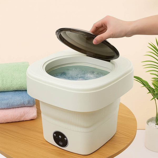 Folding Washing Machine, Mini Portable Washing Machine, Deep Cleaning Half Automatic Washt, Mini Foldable Washing Machine, Suitable For Socks, Underwear, Baby Clothes - dailyneed.life