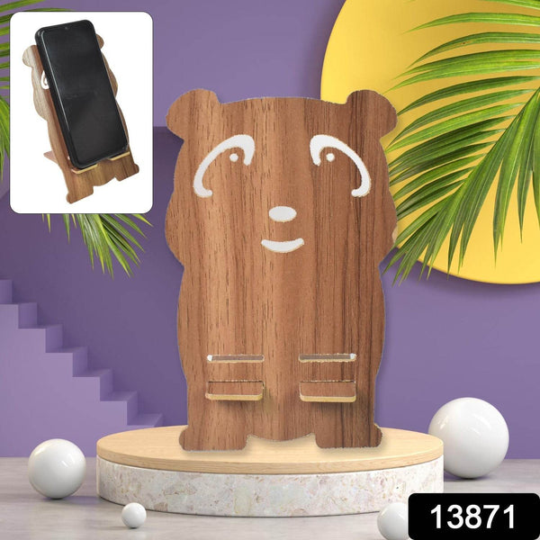 Wooden Cartoon Shape Design Mobile Stand (1 Pc) - dailyneed.life