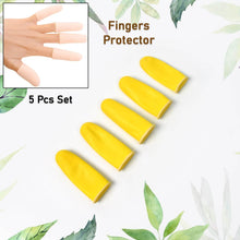 Finger Caps, Silicone Finger Protectors Sleeves (Finger Cots / 5 Pcs Set / yellow) - dailyneed.life