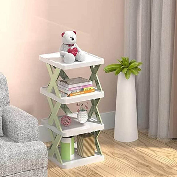 4 LAYER SHOES STAND, SHOE TOWER RACK SUIT FOR SMALL SPACES, CLOSET, SMALL ENTRYWAY, EASY ASSEMBLY AND STABLE IN STRUCTURE, CORNER STORAGE CABINET FOR SAVING SPACE - dailyneed.life