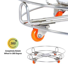 Stainless Steel Gas Cylinder Trolley with Wheels LPG Cylinder Roller Stand Movable Trolley - dailyneed.life