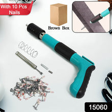 Manual Steel Nails Gun, Nail Wall Fastening Tool with 10 Nails (1 Set) - dailyneed.life